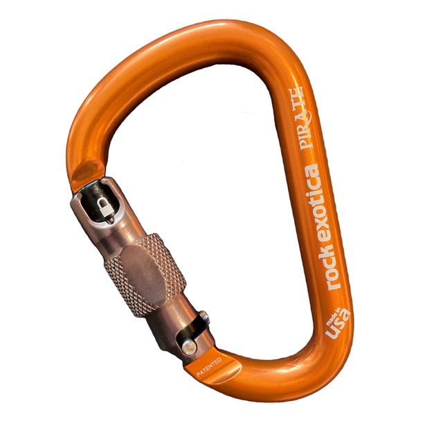 Screw Locking Carabiner +10mm Prusik Cord Loop Rock Climbing Rope